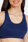 Zivame Girls Double Layered Non Wired Full Coverage Racerback Beginner Sports Bra (Pack of 2) - Multicolor — thumbnail 8